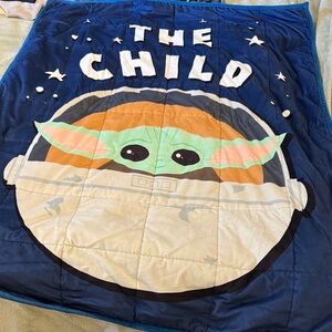 Star Wars The Child weighted quilted blanket